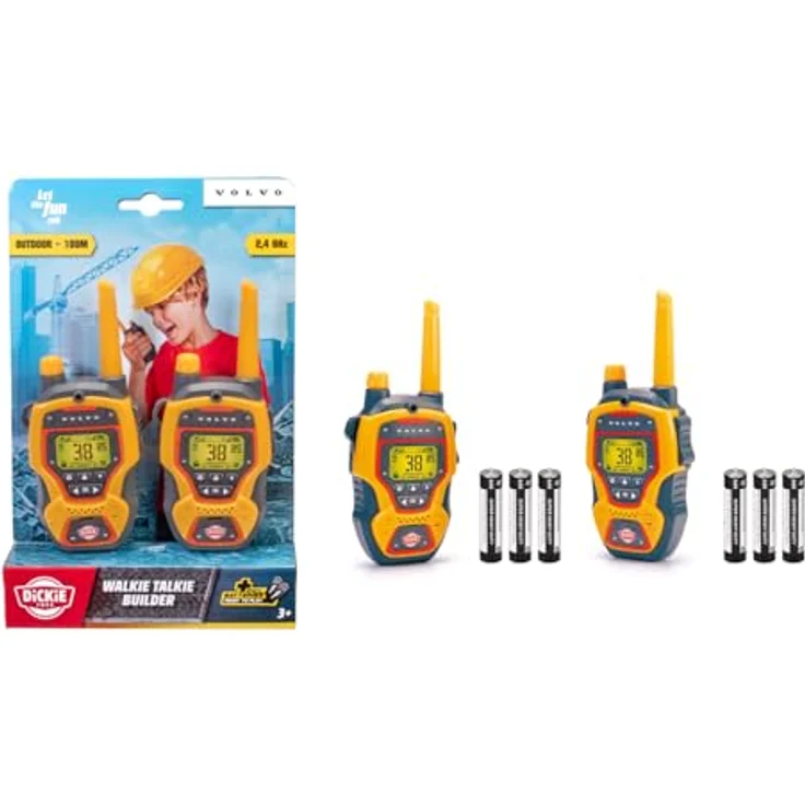 Dickie Walkie Talkie Builder, Funkgerät mit 2,4 GHz und bis zu 100 m Reichweite, 1 Stück – Bild 2