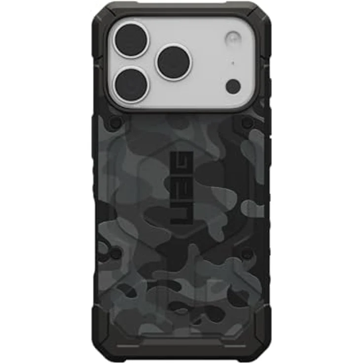 URBAN ARMOR GEAR Pathfinder MS Hülle für Apple iPhone 17 Pro, fallsicher nach Militärstandard, Wireless Charging und magnetisches Aufladen, Midnight Camo – Bild 3