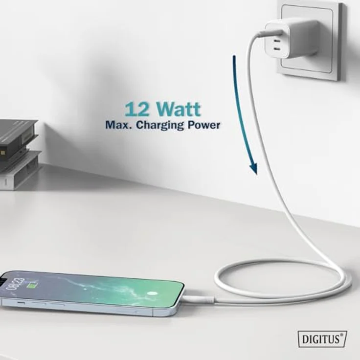 DIGITUS USB 2.0 Kabel Typ A-Lightning, Silikon 2m MFI, weiß, hohe Haltbarkeit und Flexibilität bis 25.000 Biegungen – Bild 7