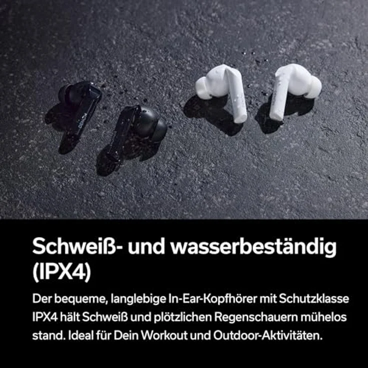 Denon AH-C840NCW, True Wireless Bluetooth In-Ear-Kopfhörer mit hybridem ANC, wasserresistent und kristallklarer Anrufqualität – Weiß – Bild 5