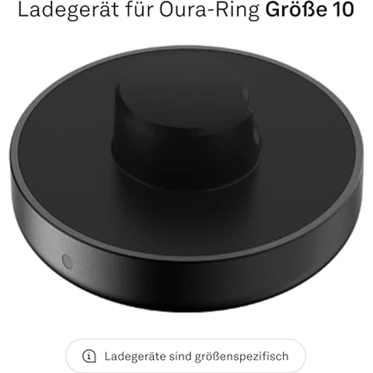 OURA Gen3 Ladegerät für Smart-Ring Größe 10, vollständige Aufladung in 60–80 Minuten, Anzeige des Akkuladestands in der App, inklusive Ladestation und USB-C-Kabel – Bild 2