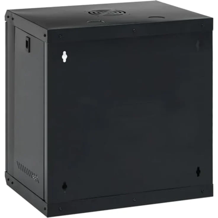 vidaXL 12U Wand Netzwerkschrank, Serverschrank Wandmontage, abschließbar, 19" Rack, IP20, aus kaltgewalztem Stahl – Bild 5