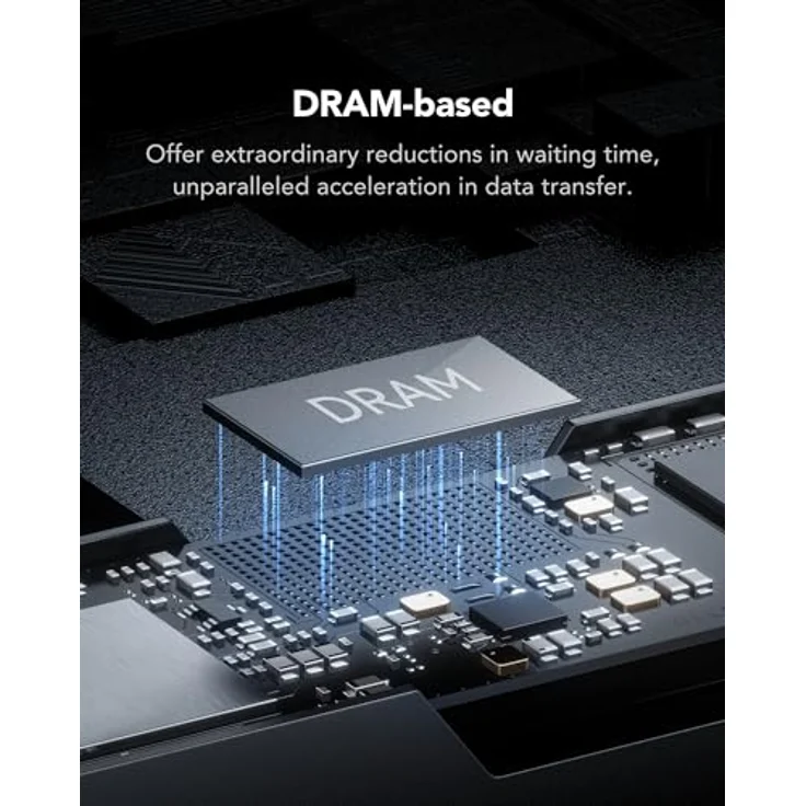 Lexar NM1090 2 TB SSD PCle Gen5x4 NVMe, M.2 2280, PCIe 5.0 SSD mit Kühlkörper, bis zu 12000 MB/s Lesegeschwindigkeit, Internal Solid State Drive in schwarz – Bild 5