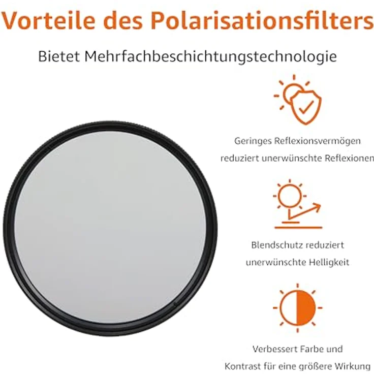 AmazonBasics Zirkularer Polarisationsfilter - 82mm – Bild 2