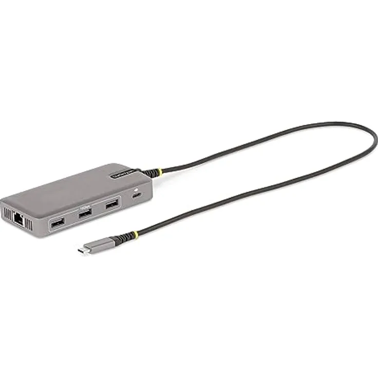 StarTech.com USB-C Multiport Adapter, 3 Monitor Laptop Dockingstation 2X 4K 60Hz + 1x 4K 30Hz HDMI & DisplayPort, 3X USB-A, 100W PD, GbE, Reisedock, TB3/TB4 Dock, Win & ChromeOS (117B-USBC-MULTIPORT)