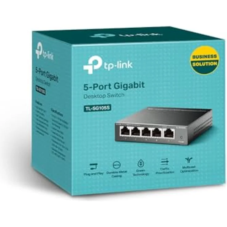 TP-Link TL-SG100 Desktop Gigabit Switch, 5x RJ-45 (TL-SG105S) – Bild 4