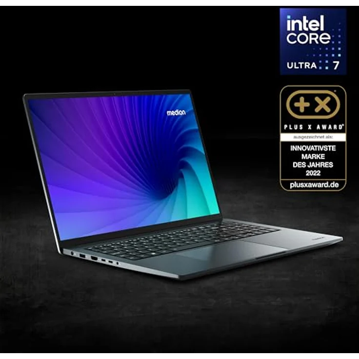 MEDION 40,6 cm (16 Zoll 4K OLED) S10 Laptop (Intel Core Ultra 7 155H, 16GB DDR5 RAM, 1TB PCIe SSD, 100% DCI-P3, FHD Webcam, WLAN, Win 11) - Leistungsstarker Laptop mit Intel Core Ultra 7 155H & 4K OLED Display – Bild 2