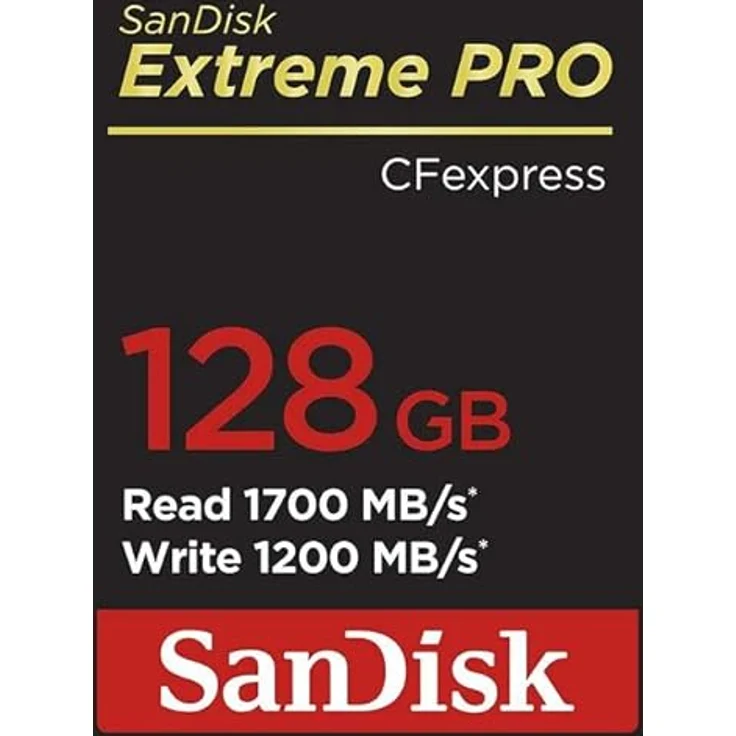 SanDisk Extreme PRO CFexpress-Karte Typ B, 128 GB, bis zu 1.700 MB-Sek., für RAW 4K video – Bild 4