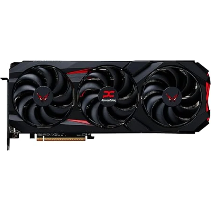 PowerColor RX 9070 GRE 12GB Red Devil, Next-Gen-Grafikkarte mit 3072 Stream Kernen, Overclocked, PCIe 5.0, Triple Fan Kühler – Bild 3