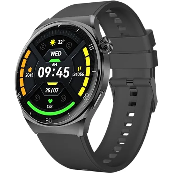 Beafon Smartwatch 401, Armbanduhr Fitnessuhr Damen und Herren 1,43“ AMOLED Display, Bluetooth Anruf, IP67, Google Fit/Strava, Fitness/Sport Mode