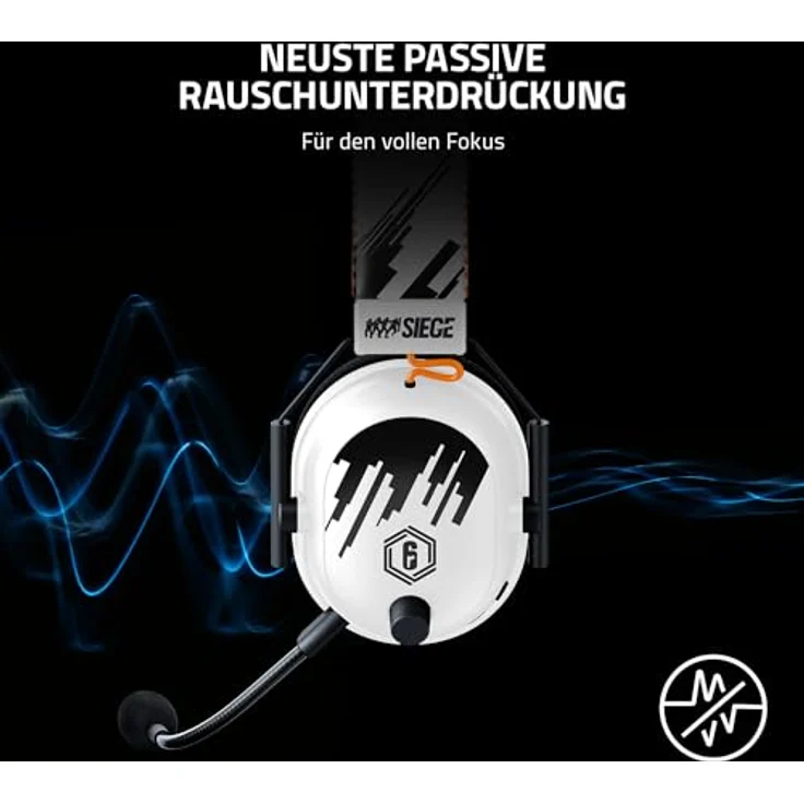 Razer BlackShark V2 PRO Special Edition Headset ohrumschließend 2,4 GHz kabellos, kabelgebunden 3,5 mm Stecker Geräuschisolierung Six Siege – Bild 7