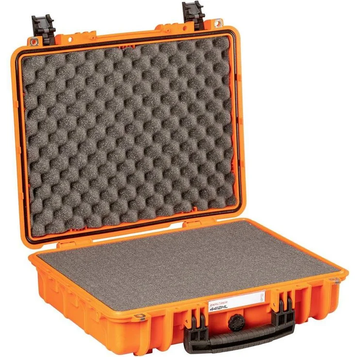 Explorer Cases Outdoor Koffer 4412HL.O, wasserdichter Kamerakoffer mit pick & pluck Foam, orange