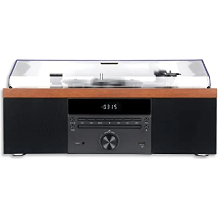 Aiwa Turntable Aiwa GRAMOPHONE WITH BT, Plattenspieler, Braun – Bild 4