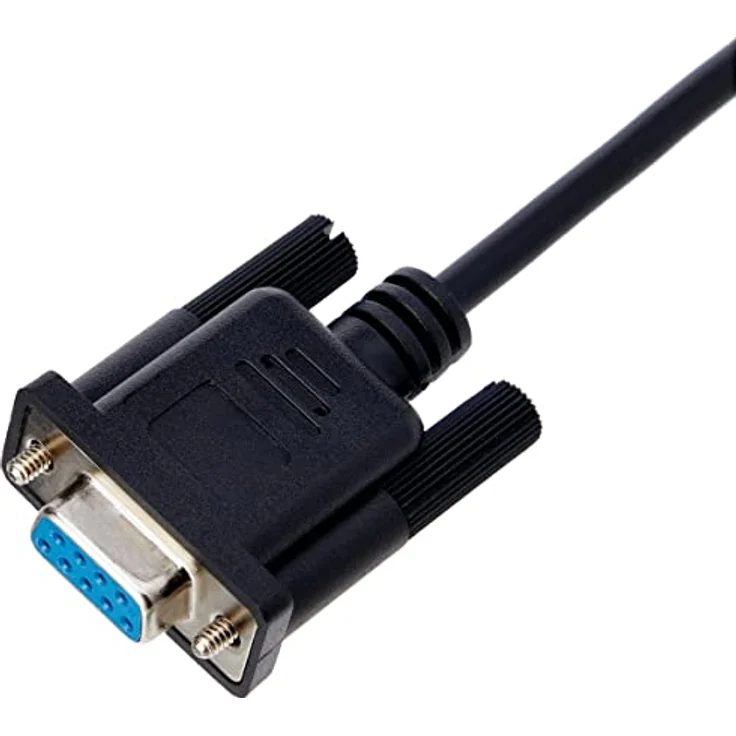 StarTech.com DB9 RS232 Serial Null Modem Cable - Nullmodemkabel - DB-9 (W) - DB-9 (W) - 1,0m - geformt, Flügelschrauben - Schwarz (SCNM9FF1MBK) – Bild 3