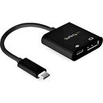 StarTech.com USB-C auf DisplayPort Adapter mit Power Delivery - 8K 60Hz /4K 120Hz USB-C auf DP 1.4 Alt Mode Videoadapter mit 60W PD Pass-Through Laden - HBR3 - Thunderbolt 3 Kompatibel (CDP2DP14UCPB)