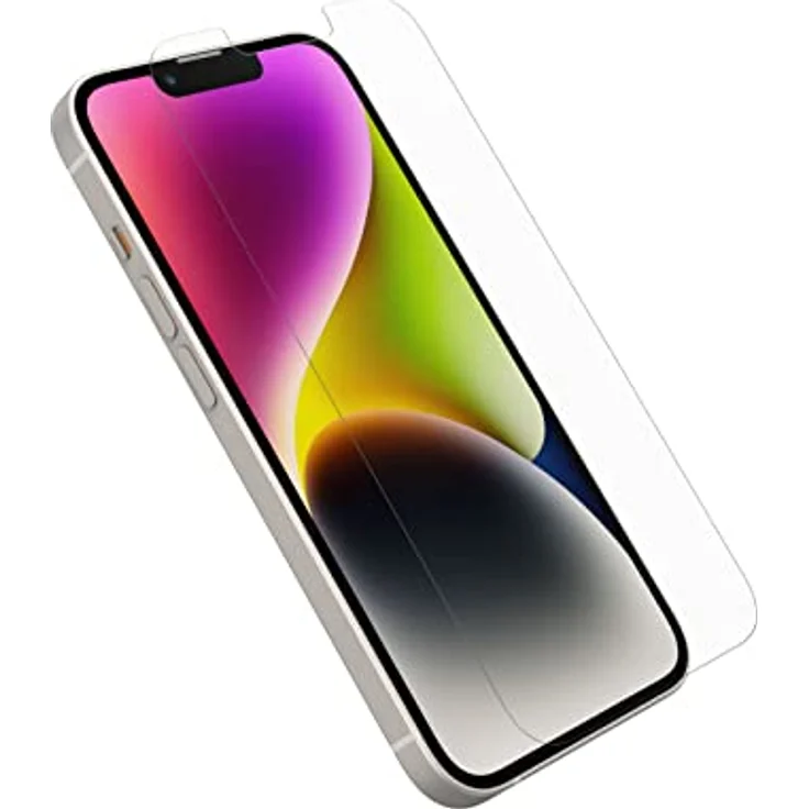OtterBox Premium Glass Displayschutz für iPhone 16e, 14, 13, 13 Pro, Gehärtetes Glas, Stoßfest bis 0,9m, antimikrobieller Schutz, Kristallklar – Bild 3