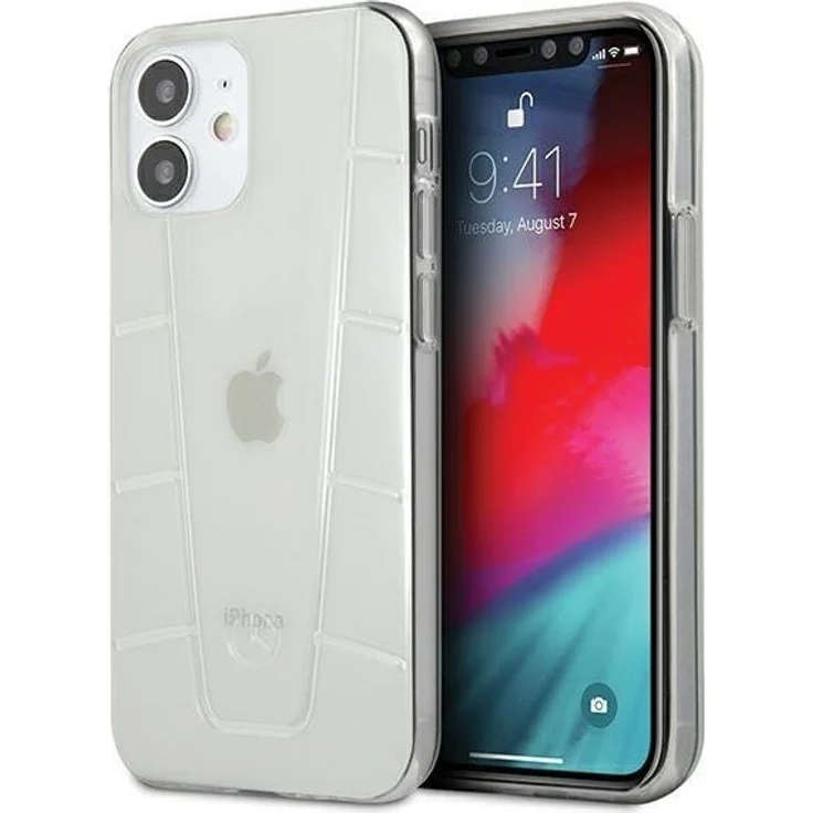 Mercedes Line iPhone 12 mini Case, Transparentes Hardcase aus TPU/PC mit stylischem Design und optimalem Schutz