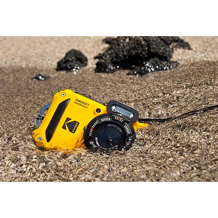 Kodak Pixpro WPZ2 Wasserdichte Kamera, + 2 Ersatzakkus Kompaktkamera, Stoßfest, staubdicht, 1080p HD Videos, Wi-Fi® - Blau – Bild 6