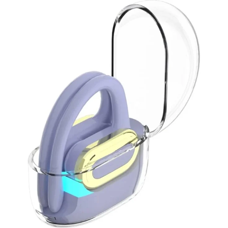 Maxcom Freesound Open MWH01, kabellose Bluetooth Kopfhörer 5.4 mit Touchscreen, lila, 5 Stunden Musikwiedergabe