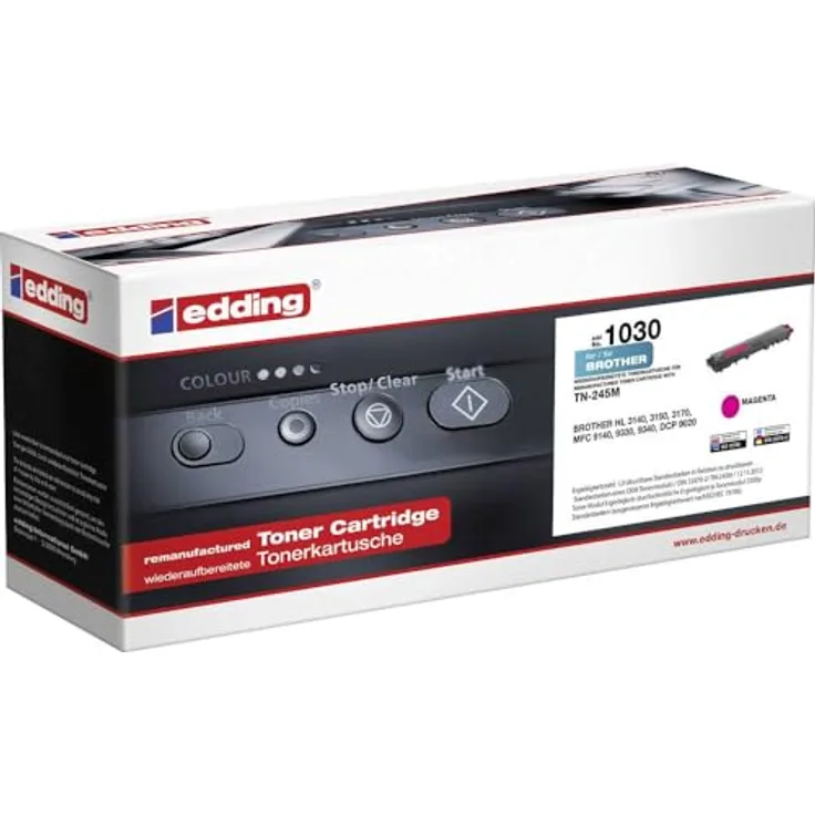 edding Toner EDD-1030, Magenta, Reichweite 2200 Seiten, ersetzt Brother TN-245M / TN-246M