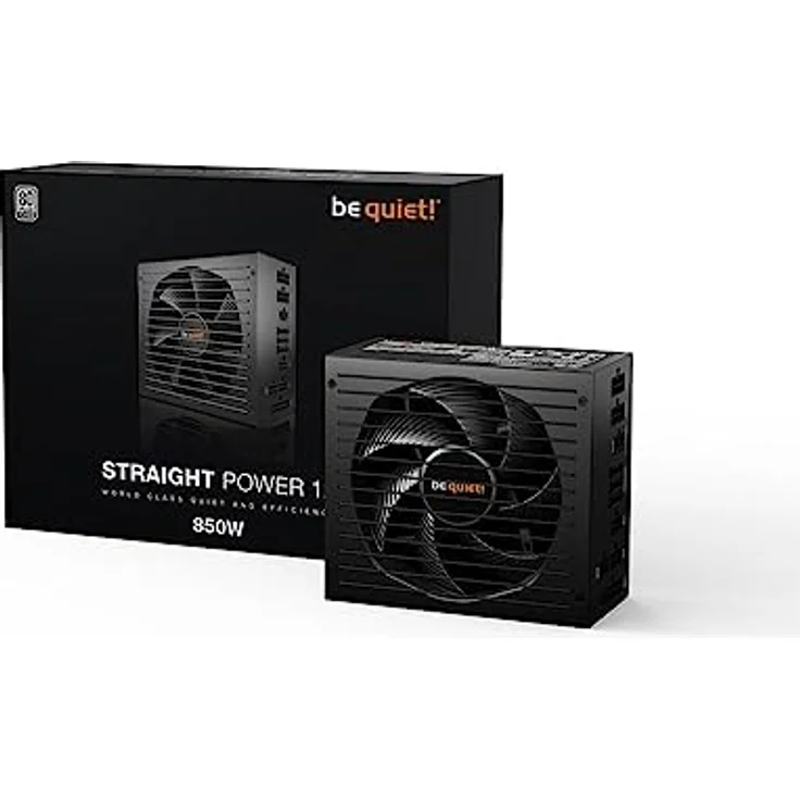 be quiet! Straight Power 12 850W, ATX 3.0, 80 Plus Platinum, nahezu unhörbarer Silent Wings Lüfter, für PCIe 5.0 und PCIe 6+2 Grafikkarten, 12VHPWR Kabel enthalten, BN337 – Bild 3