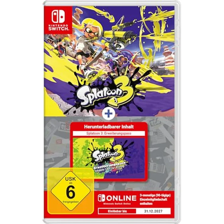 Nintendo Splatoon 3 + Erweiterungspass - Set, Nintendo Switch Games – Bild 1