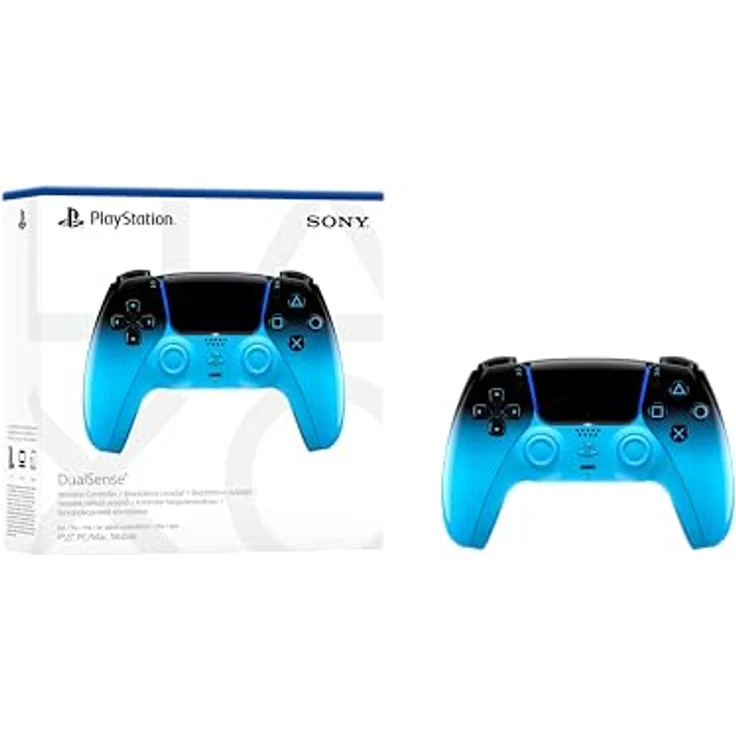Sony DualSense, Gamepad für PlayStation 5, D-Pad, Menü-Taste, Mikrofon Stummschaltung, Blau, kabellos & verkabelt, Bluetooth/USB – Bild 3