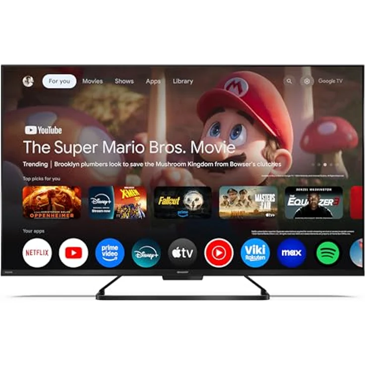 Sharp 43HR7765E QLED Fernseher 43 Zoll, 4K UHD, Google Smart TV, HDR Dolby Vision, 144Hz Gaming – Bild 2