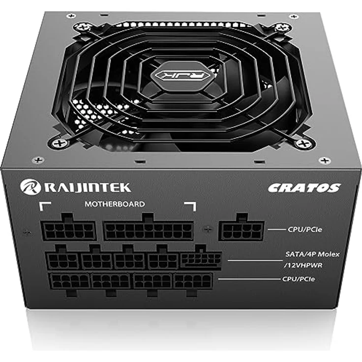 Raijintek CRATOS 1000 Black Netzteil mit Kabel-Management, 1000 Watt – Bild 4