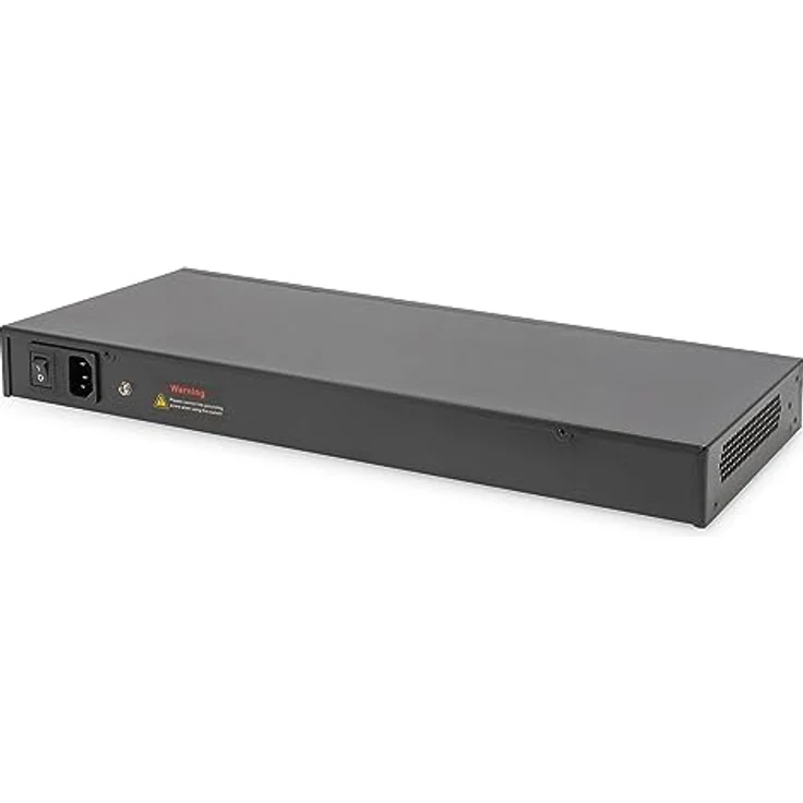 DIGITUS 27-Port Managed Gigabit PoE Netzwerk-Switch - 24 RJ45-Ports - 2 SFP-Ports - 1 Console-Port - 450W PoE-Budget - L2 Features - 19 Zoll - 10/100/1000 Mbps - Schwarz – Bild 5