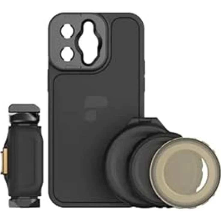 PolarPro LiteChaser iPhone 14 Pro Max Case Kit, Smartphone Hülle aus hochwertigem Glas, schwarz – Bild 1