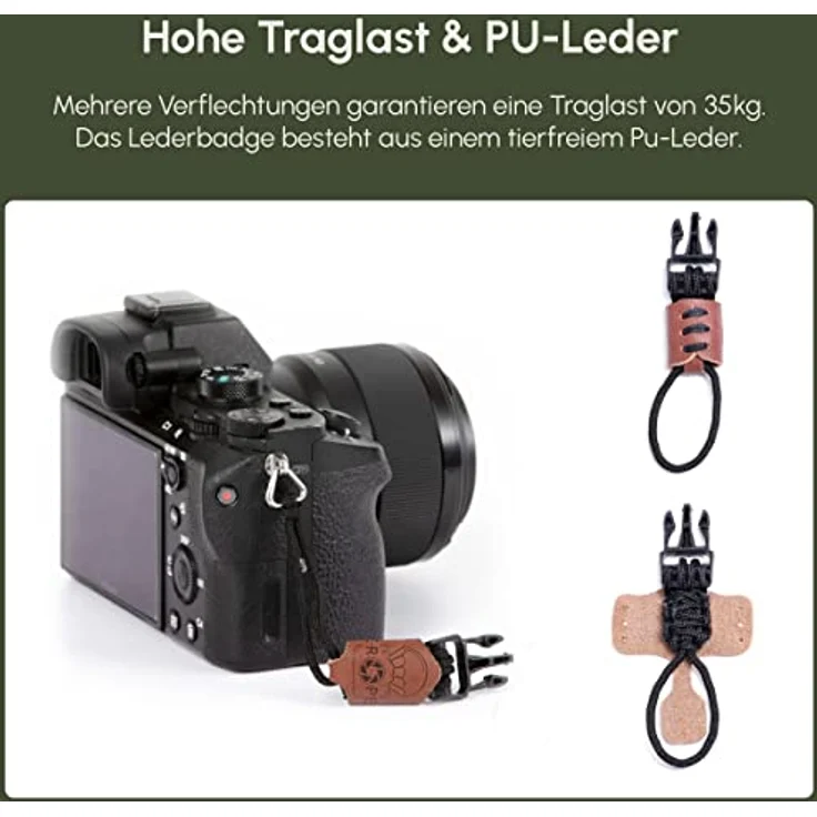 C-Rope Kameragurt The Traveler schwarz 100cm – Bild 8