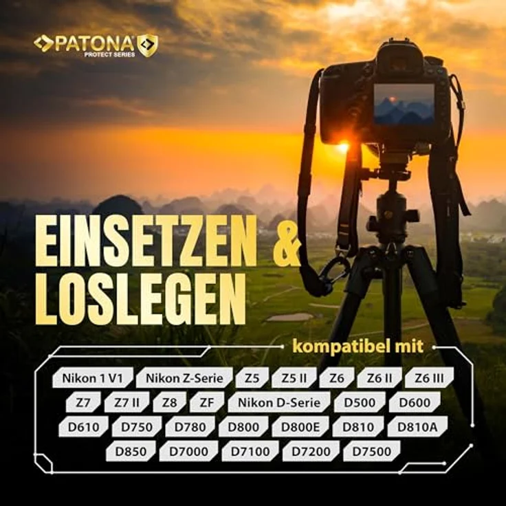 PATONA Protect EN-EL15c Akku, 2600mAh mit NTC-Sensor und V1 Schutzgehäuse, kompatibel mit Nikon Z6III und anderen Modellen – Bild 3