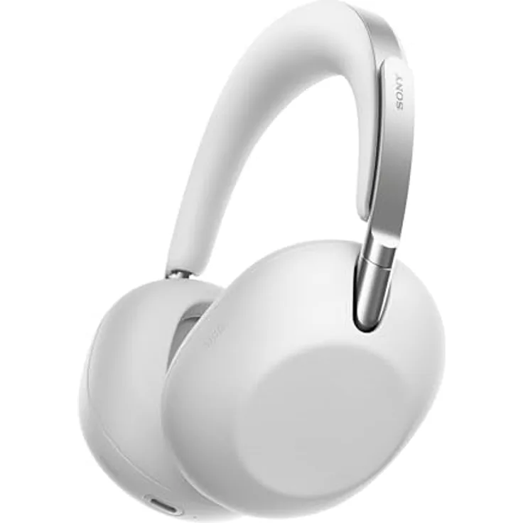Sony 1000X THE COLLEXION, kabellose Bluetooth-Over-Ear-Kopfhörer mit Hi-Res-Sound, Noise Cancelling, 360 Spatial Audio – Platin Weiß
