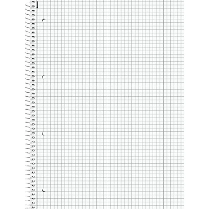 Brunnen Collegeblock Student onyx, 1067928190, A4, Innen- und Außenrand, 90 g/m², 80 Blatt, kariert – Bild 2