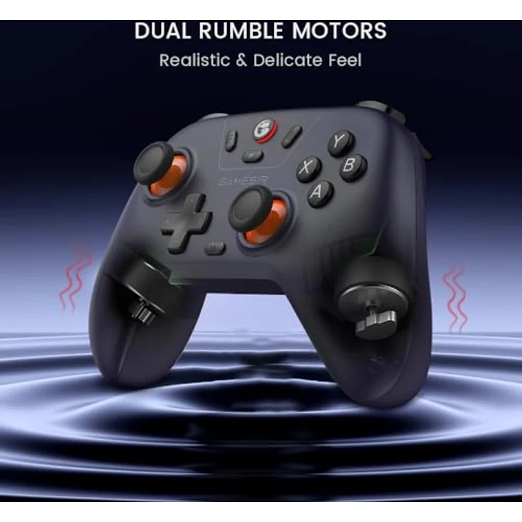 GameSir Nova Lite Wireless Controller, Tri-Mode Konnektivität, PC Gamepad Joystick für Windows PC/Switch/Stem/iOS/Android, mit Hall-Effekt Trigger, DualVibration, Turbo, Bewegung (Dunkelviolett) – Bild 4