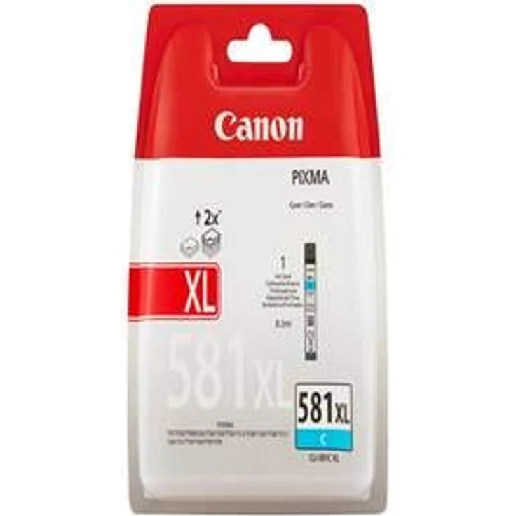 Canon CLI 581 XL CY original Tintenpatrone Cyan für Pixma Drucker PIXMA TR7550 TR8550 TS6150 TS6151 TS8150 TS8151 TS8152 TS9150 TS9155 TS6250 TS6251 TS8250 TS8251 TS8252 TS9550 – Bild 2
