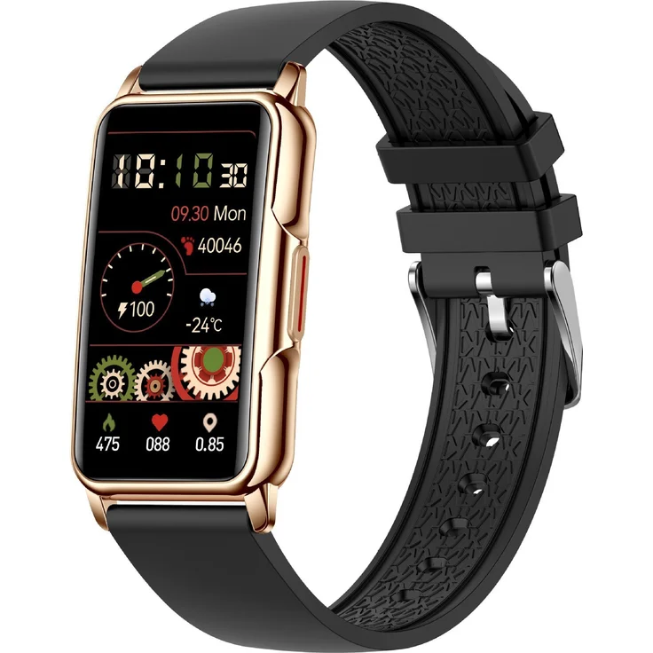 mc star Smartwatch T1003-01-13857, 1.47 Zoll HD Touchscreen, Fitnessuhr mit Blutdruckmessung, Pulsuhr und Schrittzähler für Android und iOS