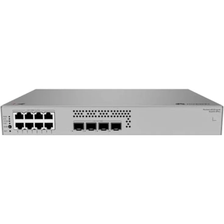 Huawei S220S-8P4J, Managed Rack Switch mit 8x Gigabit Ethernet Ports, 128 W PoE+, 36 Gbit/s Switching-Kapazität, Grau – Bild 2
