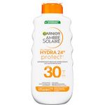 Garnier Ambre Solaire Hydra Protect+ Sonnenschutz-Milch 24h LSF 30, UVA/UVB-Schutz mit Vitamin C, 175 ml