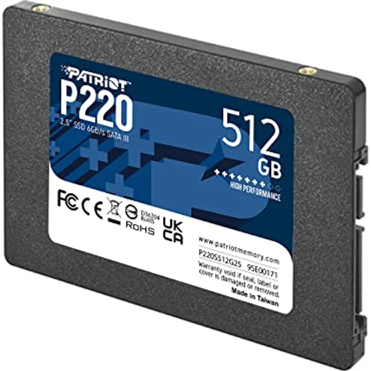 Patriot Memory P220 512GB SATA III SSD-Festplatte, 2.5 Zoll – Bild 3