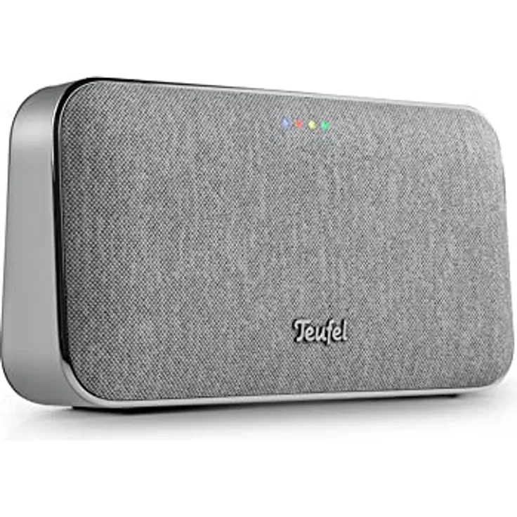 Teufel Motiv® GO Voice Stylischer Portabler Wi-Fi-Bluetooth-Stereo-Speaker Lautsprecher Silber