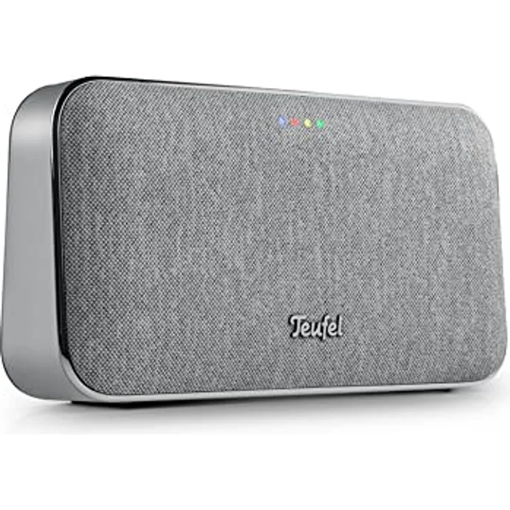 Teufel Motiv® GO Voice Stylischer Portabler Wi-Fi-Bluetooth-Stereo-Speaker Lautsprecher Silber – Bild 1