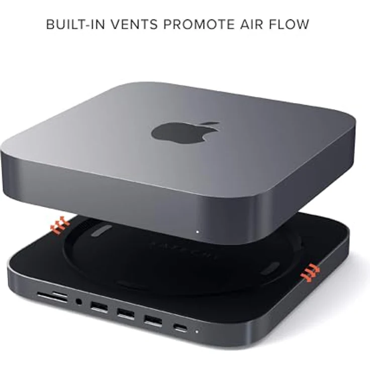 Satechi Aluminum Stand Hub für Mac Mini Space Grau – Bild 5