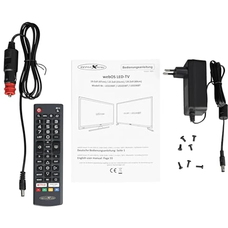 REFLEXION LED19iBT, mobiler 19 Zoll HD-Ready Smart TV mit WLAN, 2x HDMI, 2x USB, CI+ Modulschacht – Bild 7