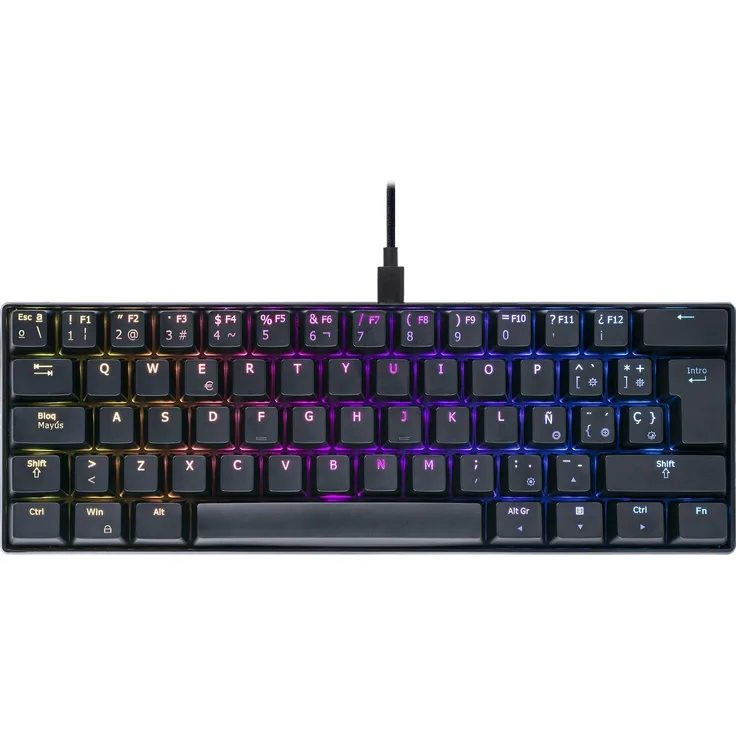ISY Mechanical Mini Gaming Keyboard RGB black, IGK-5000-BK MECH. MINI GAM KEYBOARD RGB
