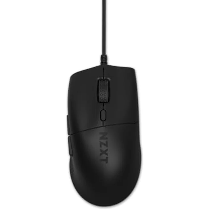 NZXT Lift 2 Ergo | Leichte ergonomische kabelgebundene Gaming-Maus | Leichte 61-g-Konstruktion | 8K-Abfragerate | Optische Switches | Optischer 26K-DPI-Sensor | Füße aus 100% PTFE | Schwarz – Bild 1