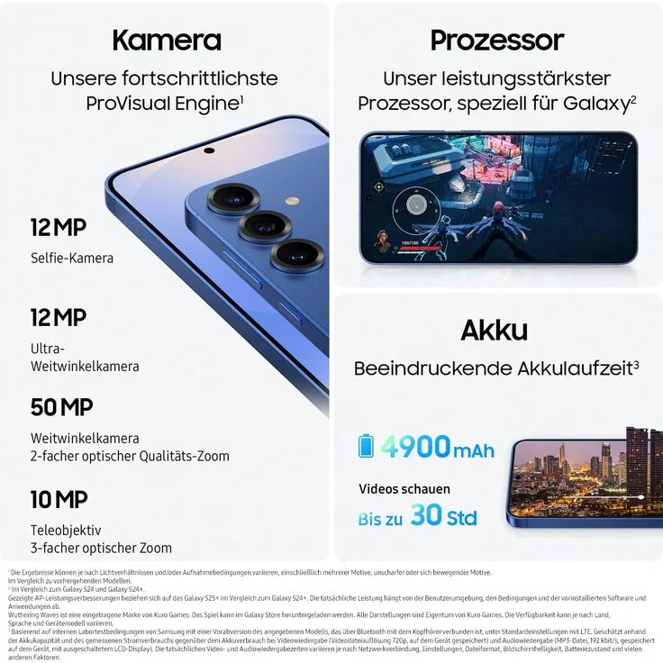Samsung Galaxy S25+ AI Smartphone, Android-Handy ohne Vertrag, 12 GB RAM, 256 GB Speicher, Navy – Bild 5