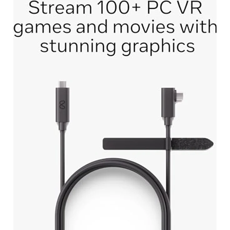Oculus Oculus Link Virtual Reality Headset-Kabel für Quest 2 USB 3, 5m Premium-Glasfaserkabel – Bild 2
