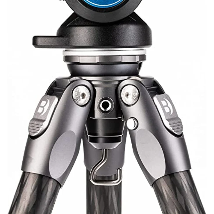 Benro Tortoise 24CLV Carbon Stativ, leichtes Reisestativ mit Nivellierbasis und Tragfähigkeit von 14 kg, max. Arbeitshöhe 158,5 cm – Bild 2